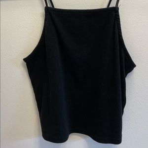 Black strappy top